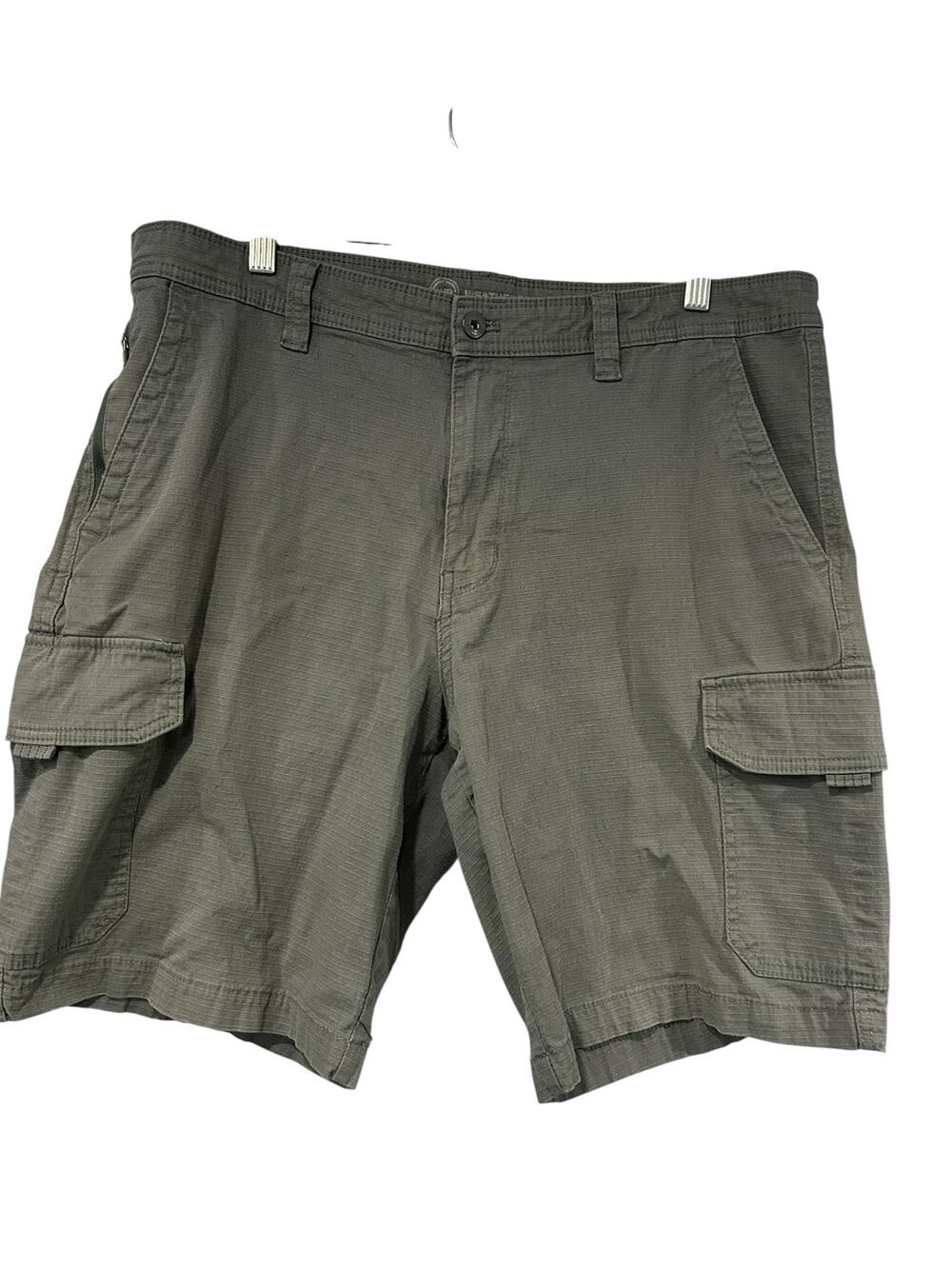 Weatherproof Vintage Ripstop Cargo Shorts Olive Green Hiking Utility Men's 36